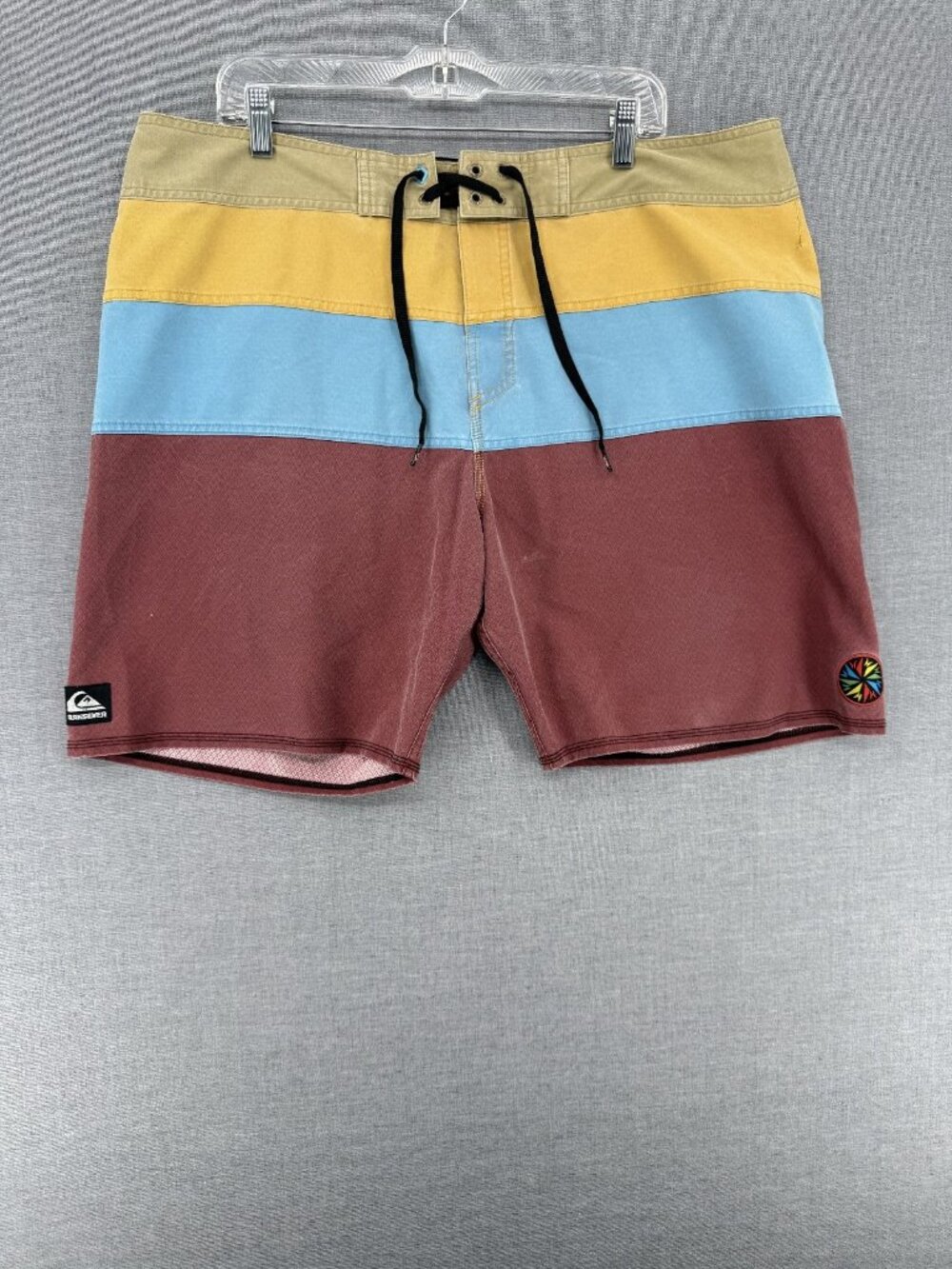 Quiksilver Cypher No Frills Board Shorts Mens 40 8" Beach Swim Trunks Drawstring